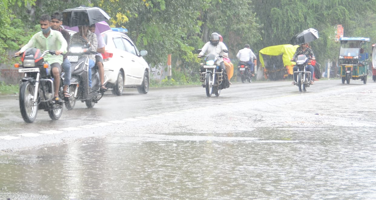 rainy season,45 mm of rain in three days