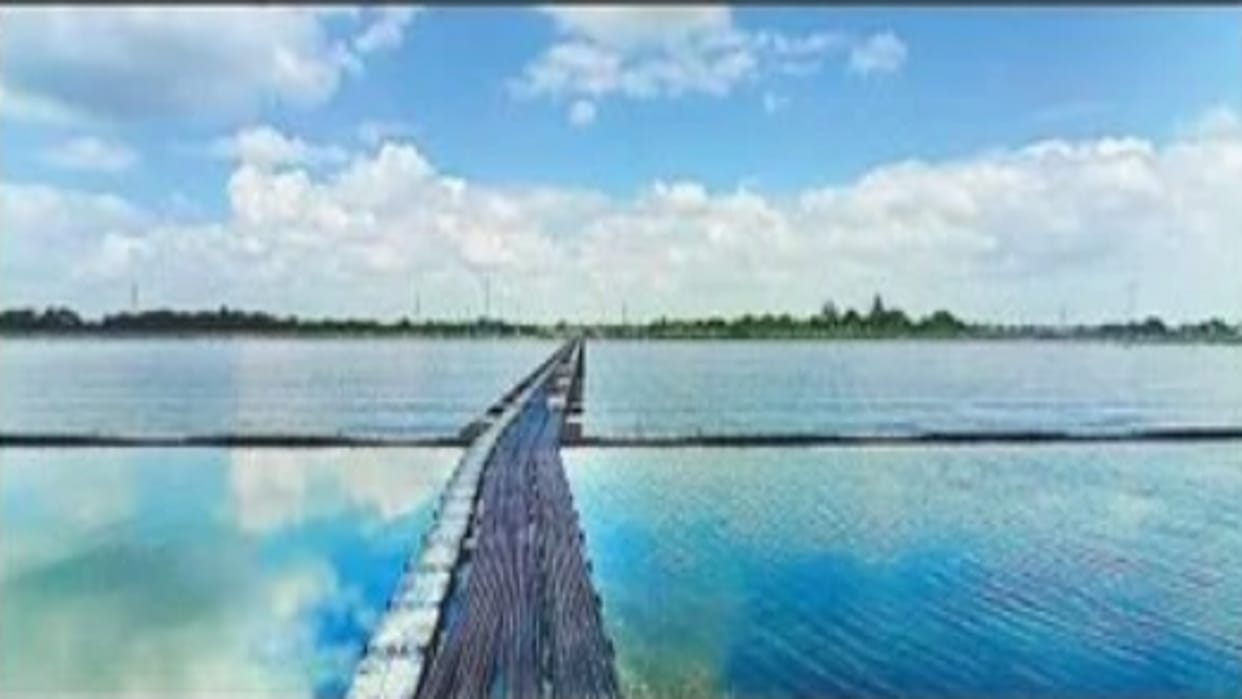 Electricity generation started from state first floating solar plant