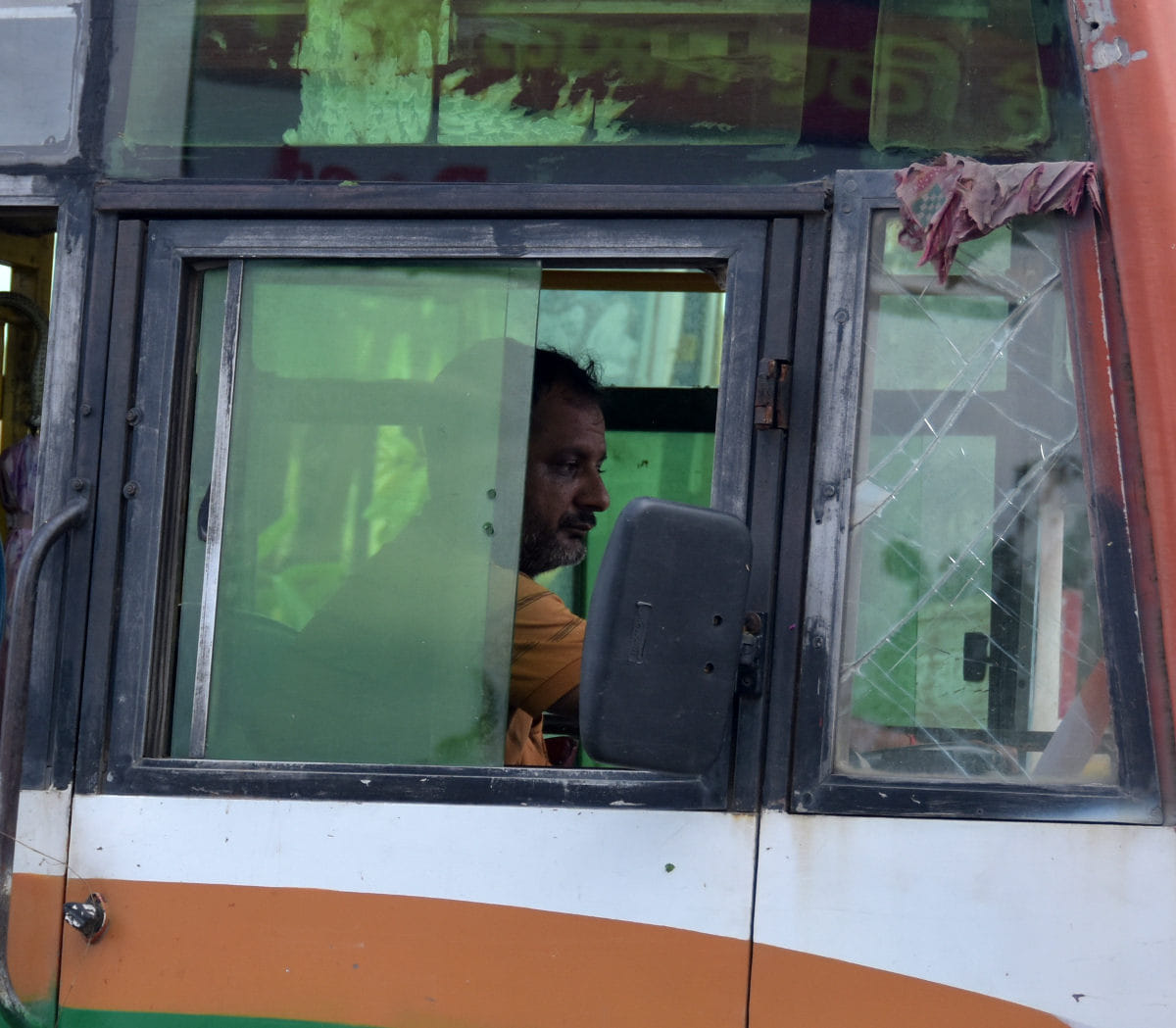 Drivers operating buses without uniform
