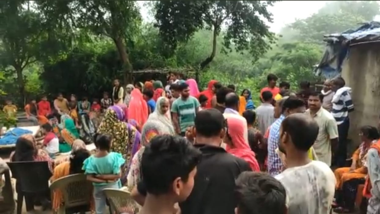 A woman died when her home collapsed in Amethi.