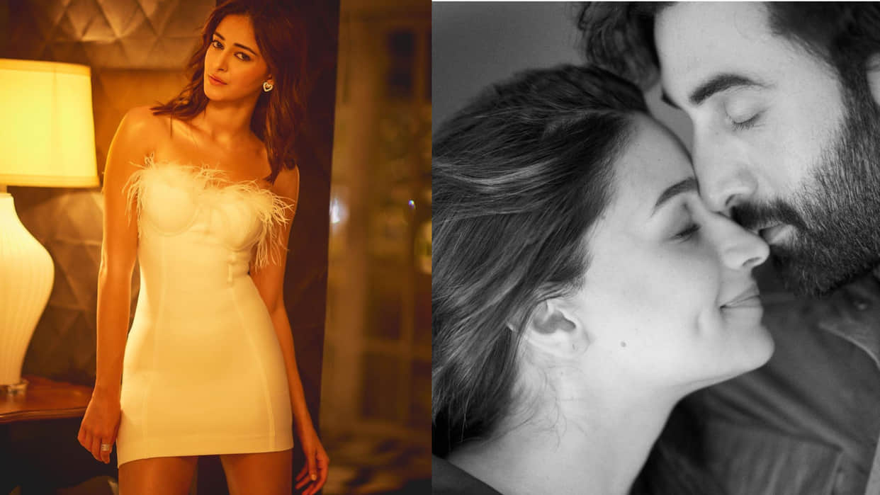 Photos Of The Day Ananya Panday Bold Look Ranbir Kapoor Alia Bhatt Romantic Pic Celebrity updates