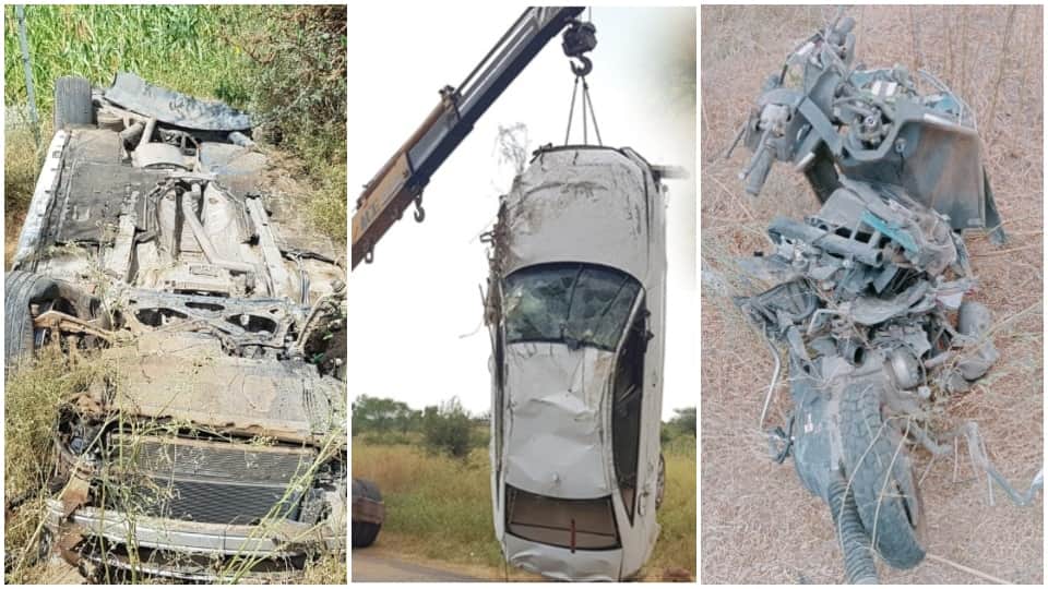 Audi Collides With Bike Scooty Four People From Haryana Died Jhunjhunu