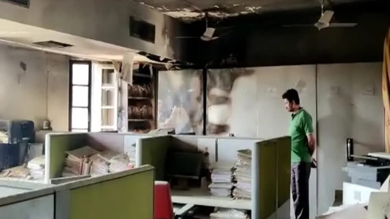 Fire in Personnel Department section in the Secretariat in Jaipur