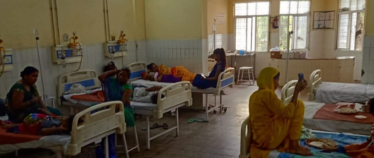 Due to viral fever, children and old people are sick