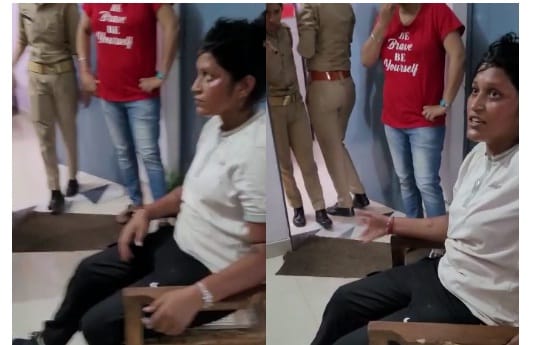 the girl beat up the soldiers and also abused the inspector in Farrukhabad