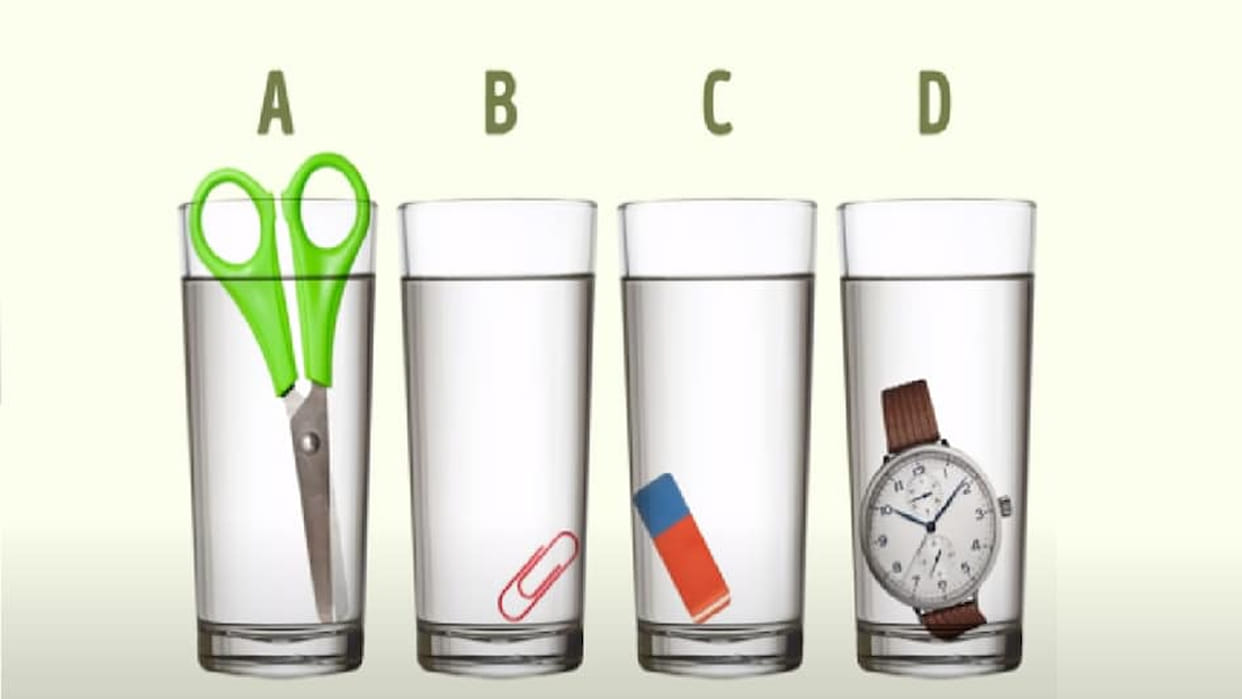 Optical Illusion for Brain IQ Test A Genius Can Find Out Which Glass Has More Water from Viral Photo