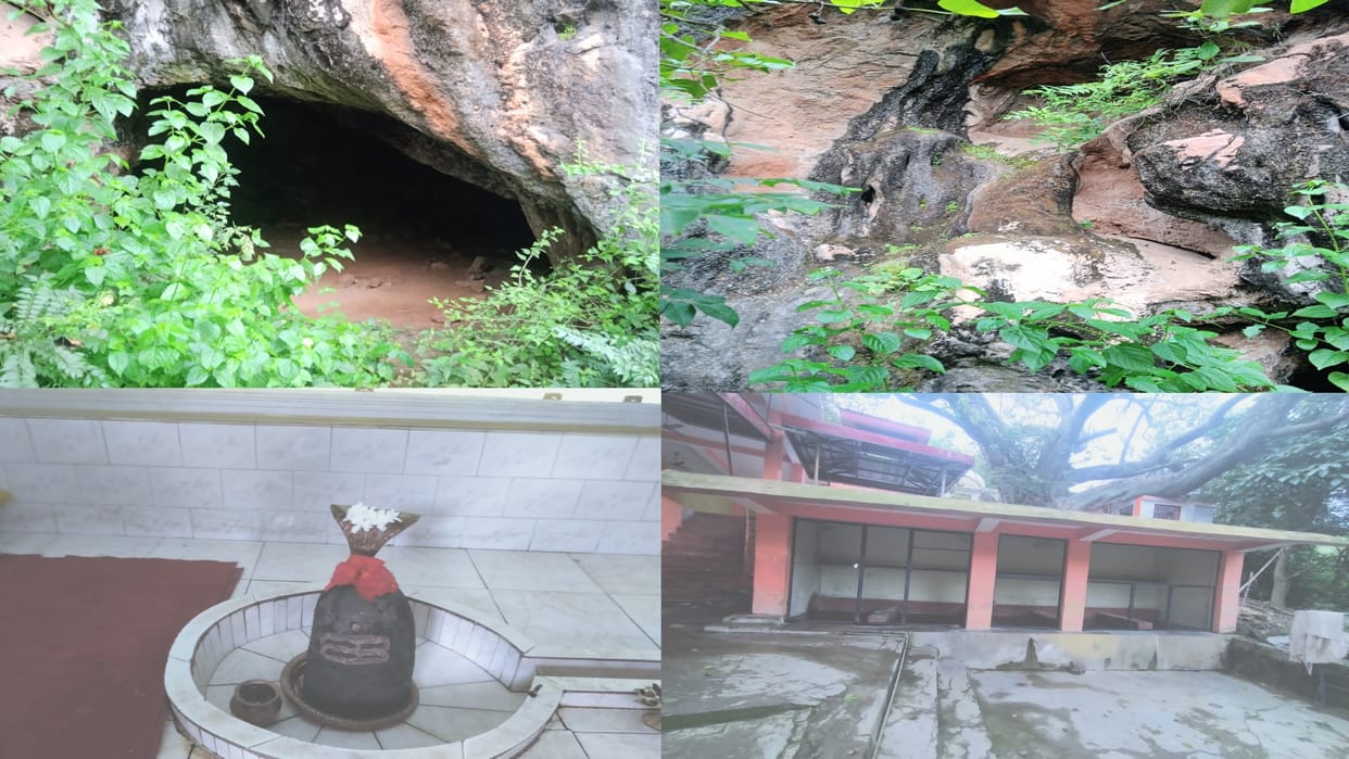 Pandavas had spent time in this village during exile, many marks are present