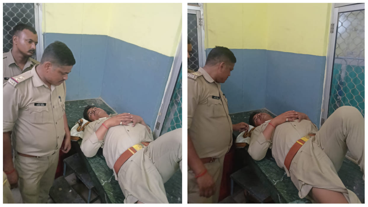 During the opening of the Traffic constable was beaten up by running
