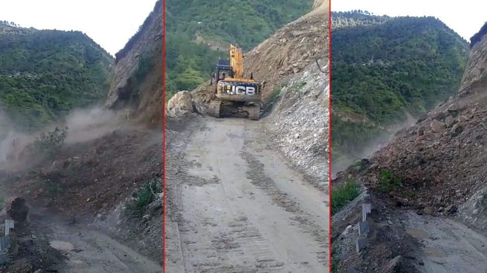 Rishikesh-Gangotri Highway: Road closed in Ratnogad due to debris after landslide