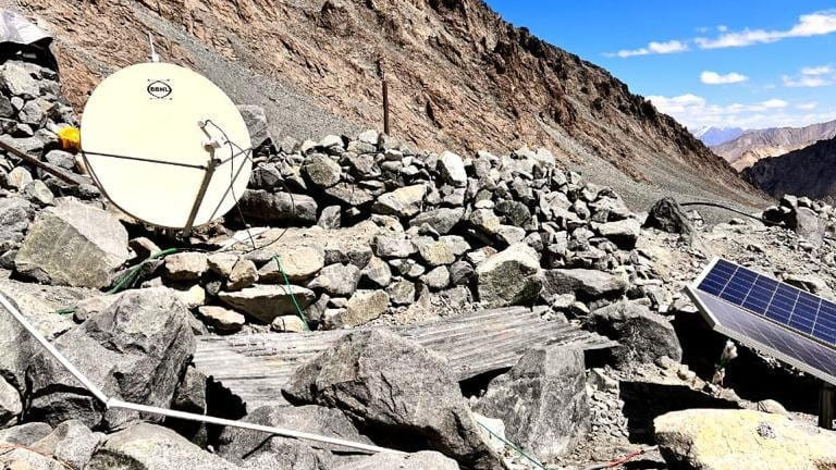 Satellite-based internet service has been activated on the Siachen Glacier
