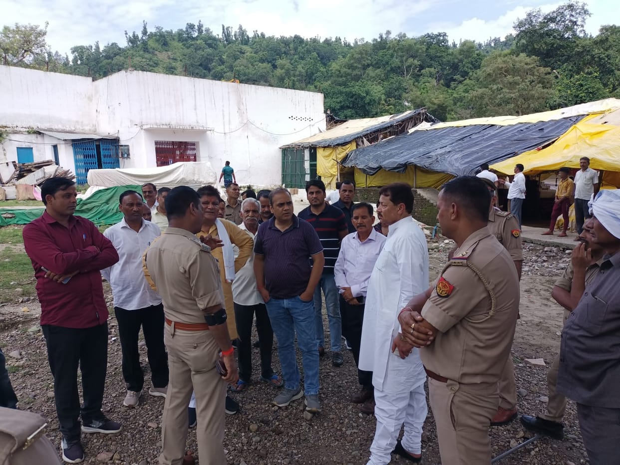 Officials and temple administrator took stock of the preparations for the fair