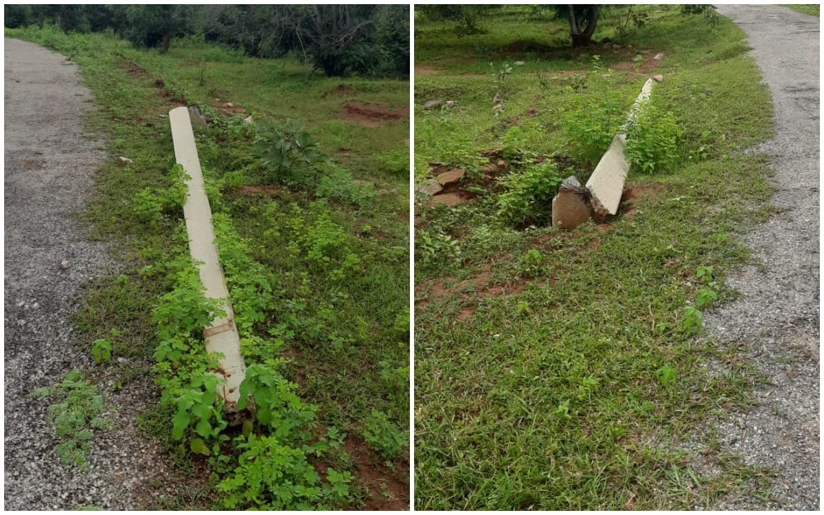 Case of Naxal affected area in sonbhadra electric pole was broken after people did not vote for desired party