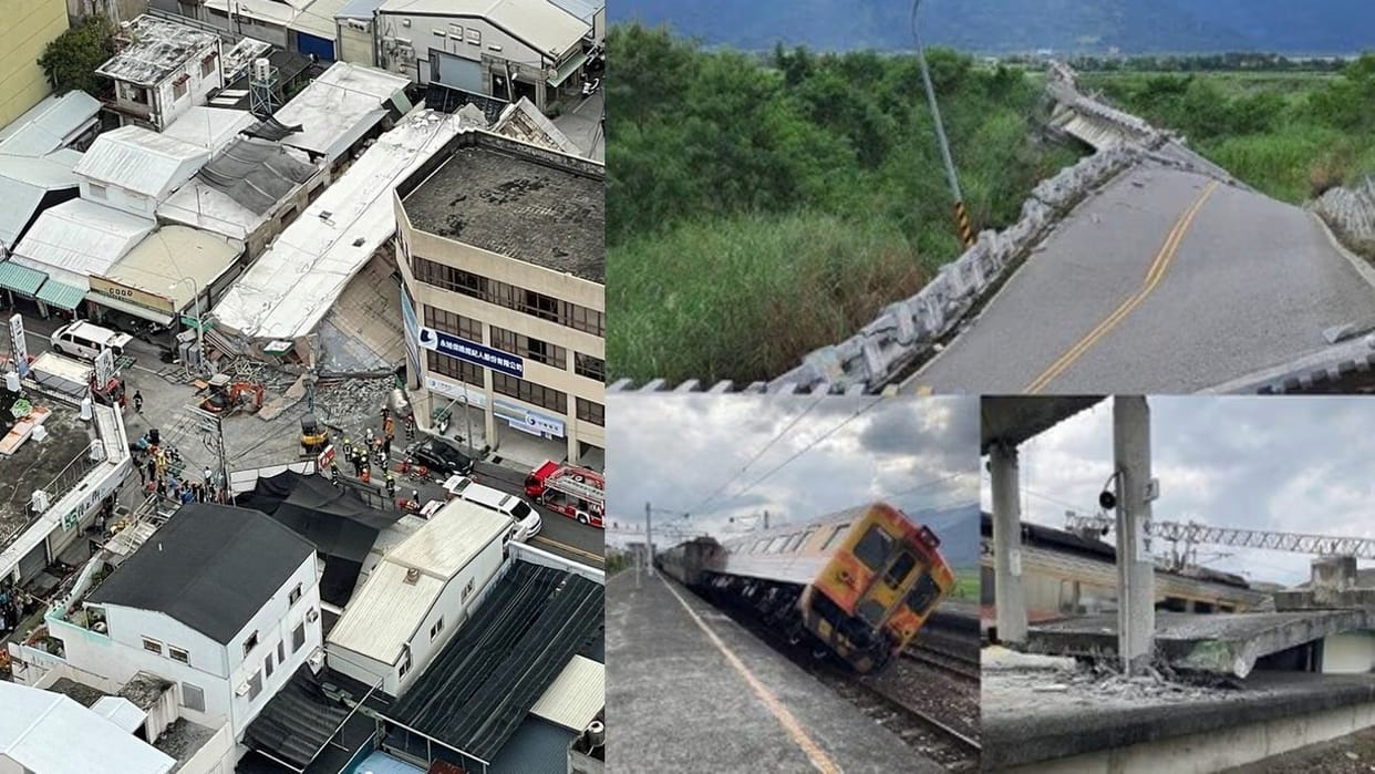 Earthquake in Taiwan, China and japan, tsunami warning, see photos