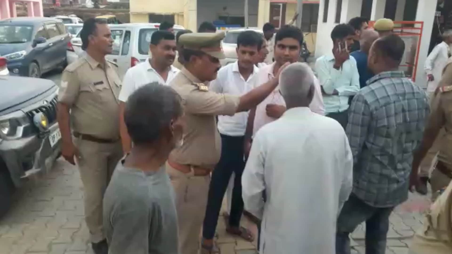 COP slapt youth in Baghpat, inspector Line spot on indecency