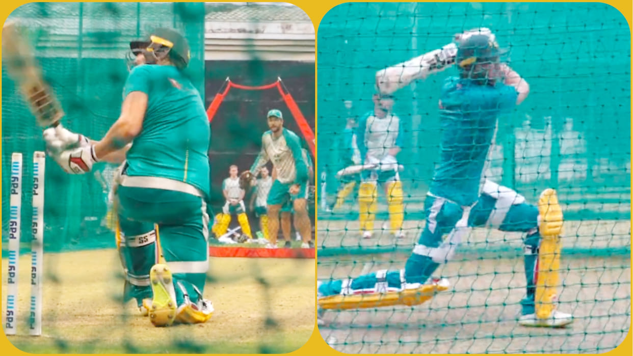 Tim David Practices Power hitting batting Ahead Of India vs Australia T20I Series
