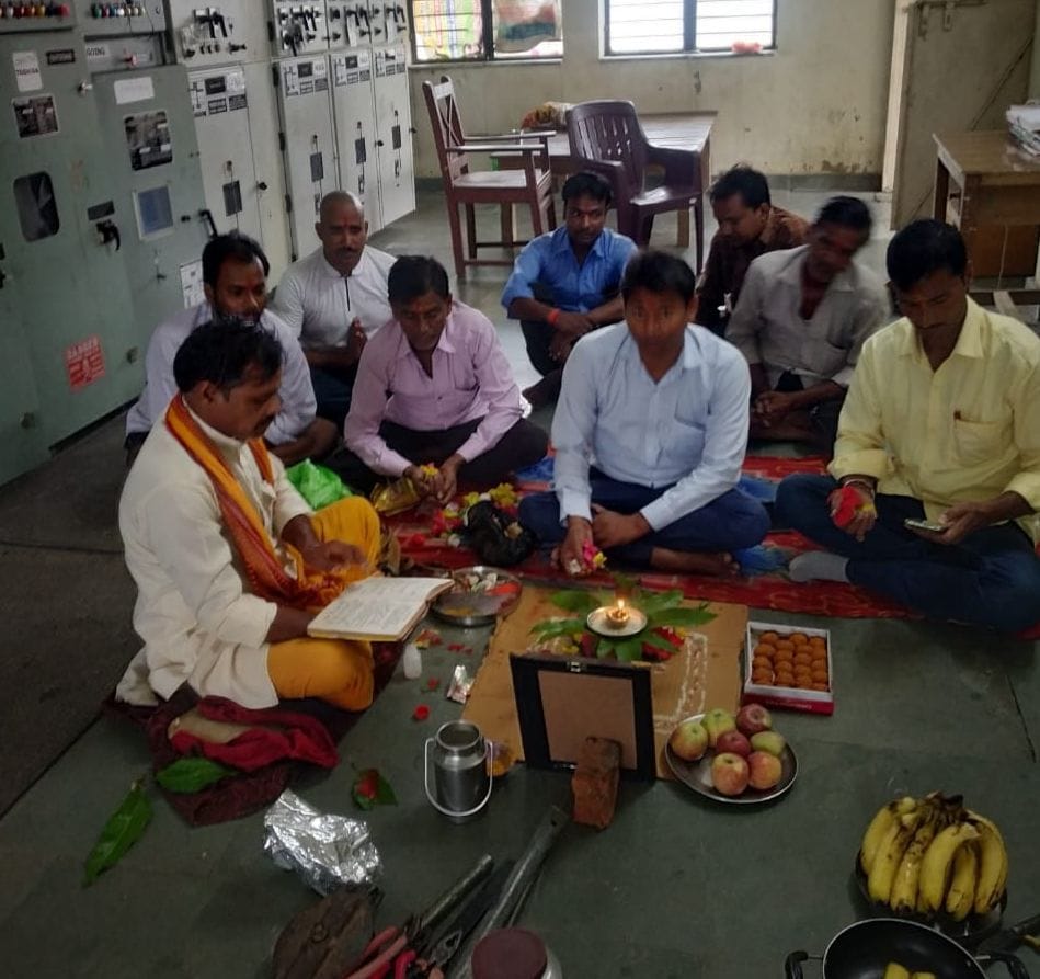 vishwakarma pooja celebrated