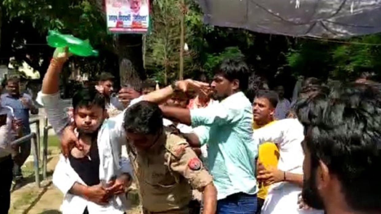 Allahabad University Student leader attempted self-immolation in protest against fee hike, police saved