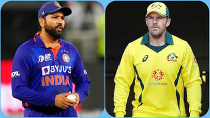 भारतीय कप्तान रोहित शर्मा और ऑस्ट्रेलियाई कप्तान एरॉन फिंच