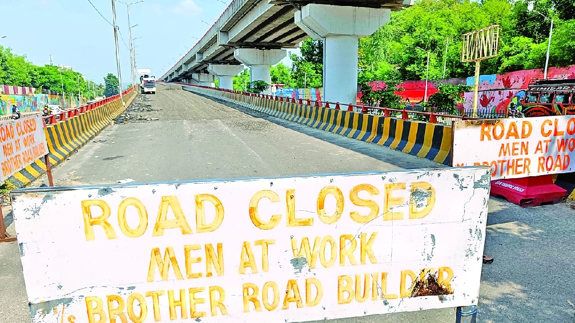 jammu city Improvement in condition of bad roads and flyover