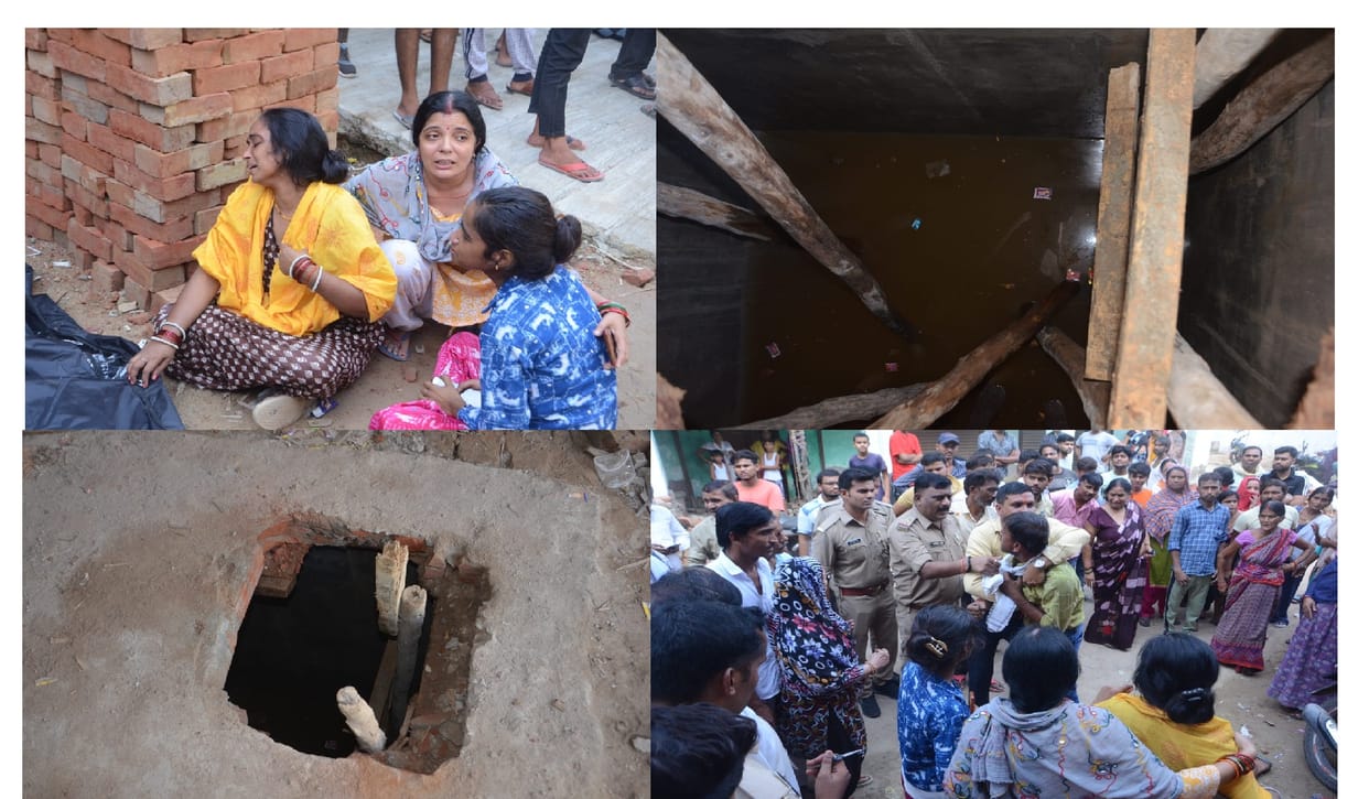 Case of death of three laborers in Kanpur, crowd erupted for forcibly lifting dead body, scuffle with police