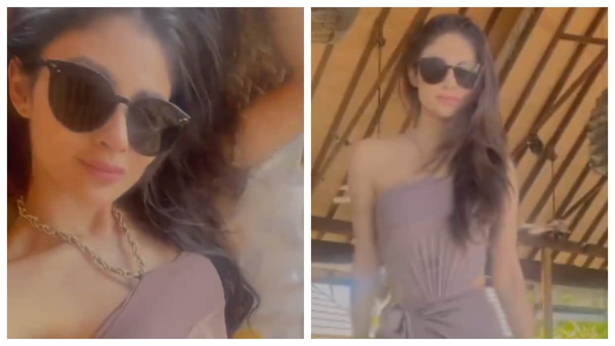 Ranbir Kapoor Brahmastra actress Mouni Roy shares video in thigh slit dress goes viral on social media