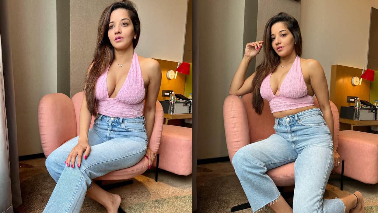 bhojpuri actress monalisa shares her latest photos in pink crop top see her new bold look