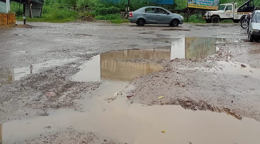 Haridwar bypass road damaged, walking too difficult