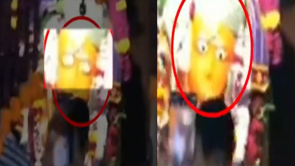 Miracle seen in Khargone's Okhleshwar Dham Hanuman ji's statue blinked video went viral