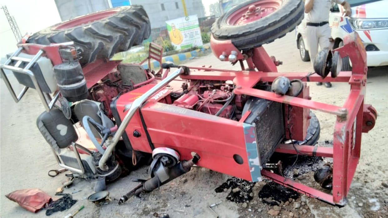 Youth dies after tractor overturns in Jind of  Haryana