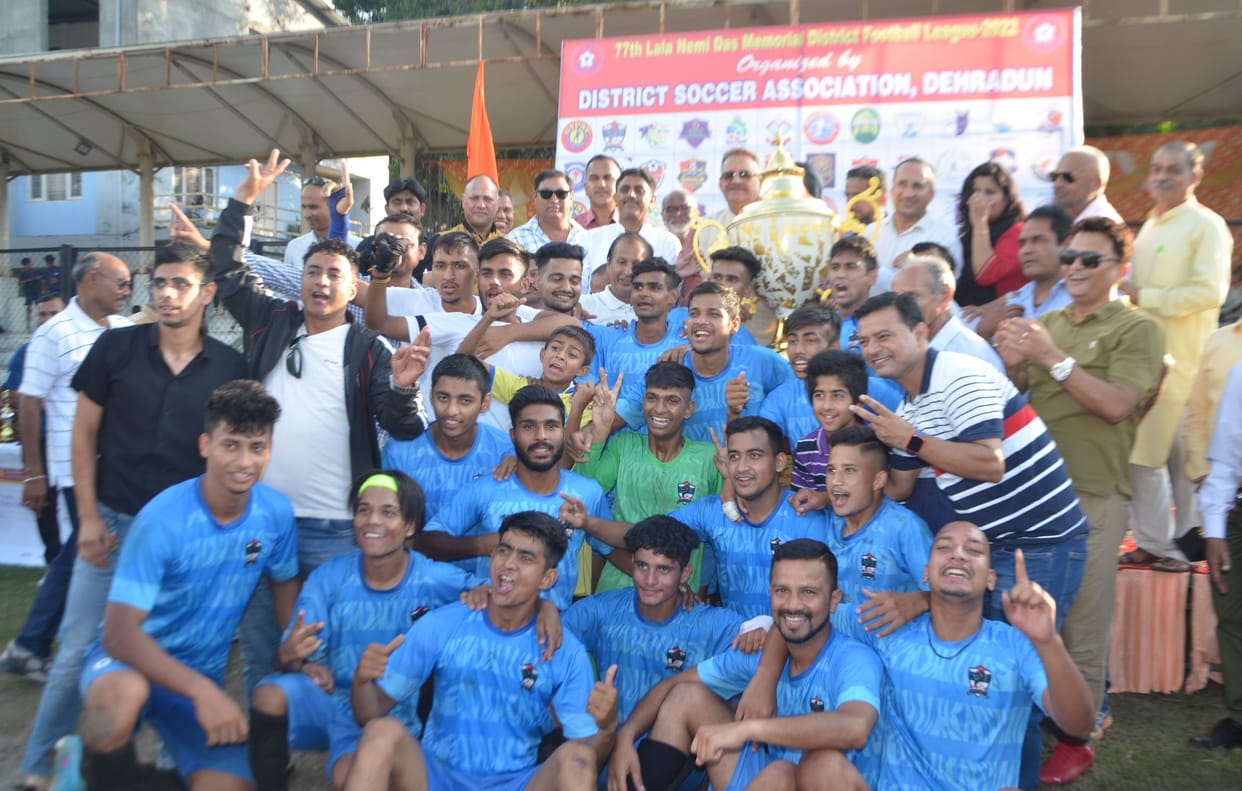 Garhwal Sporting won the title of District Football League Champion