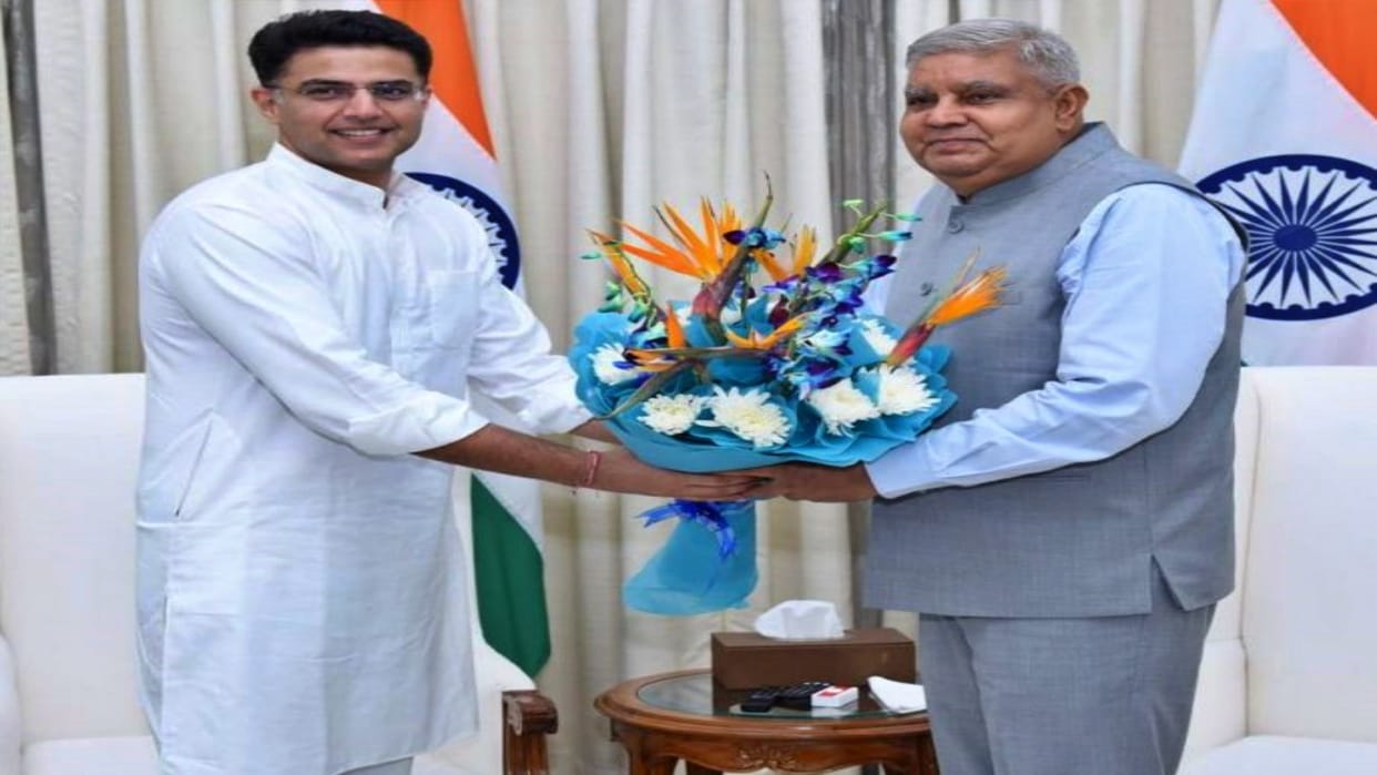 Sachin Pilot calls on Vice President Jagdeep Dhankhar