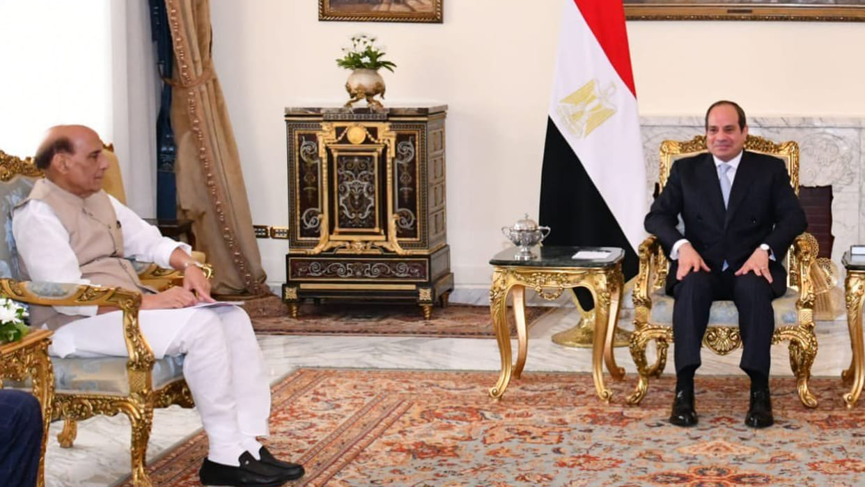 Defence Minister Rajnath Singh visited the Egyptian Air Force Museum in Cairo Jaishankar Reach USA
