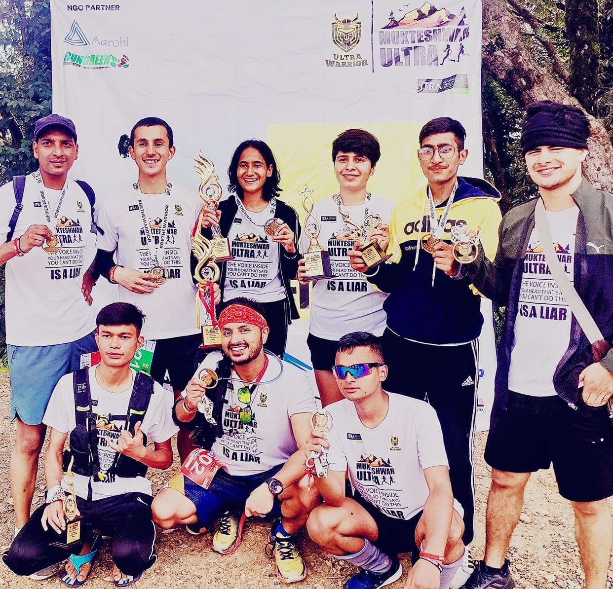 Runners of Nainital Runners won eight trophies in Ultra Warrior Race