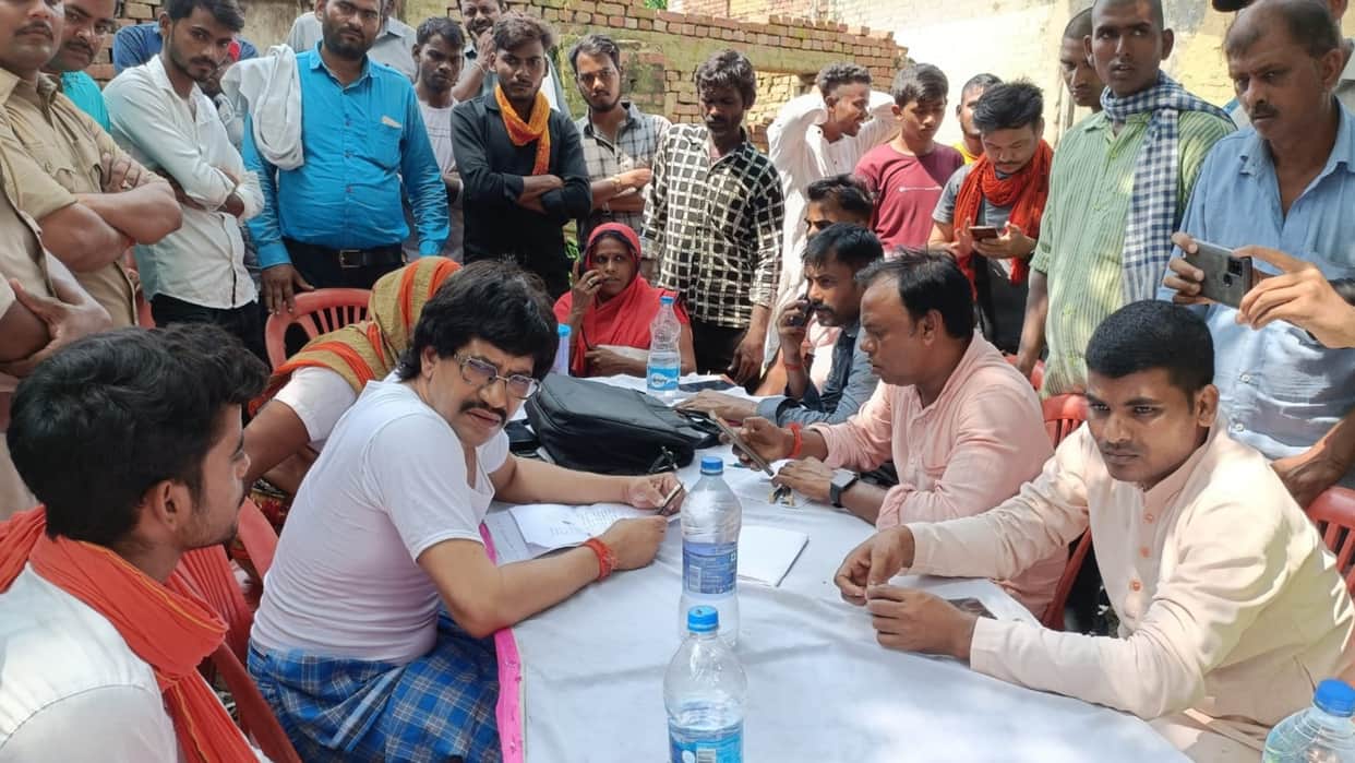 Bhojpuri Film City Nirhua set up tent in Azamgarh reached the shooting for the first time after becoming an MP