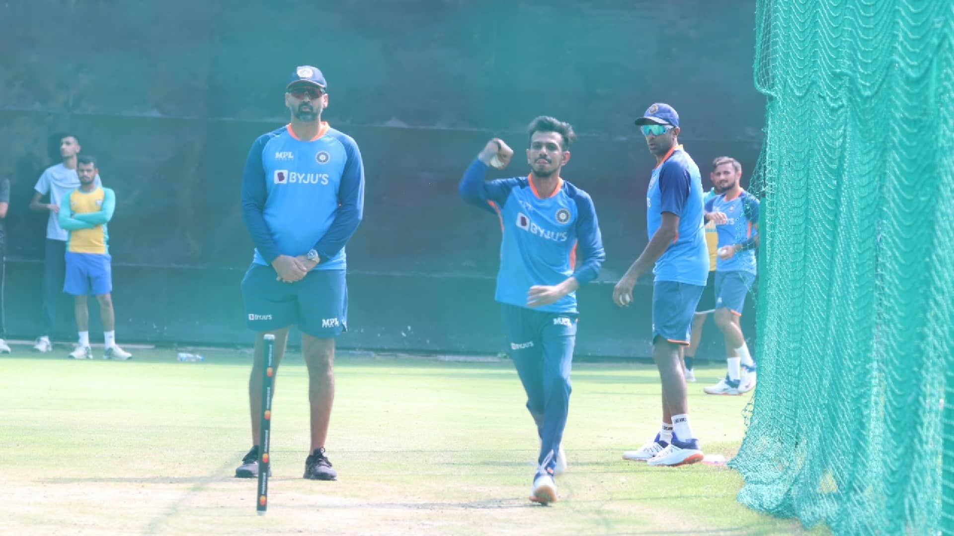 Indian Players practice before First T20 against Australia plays tennis as well