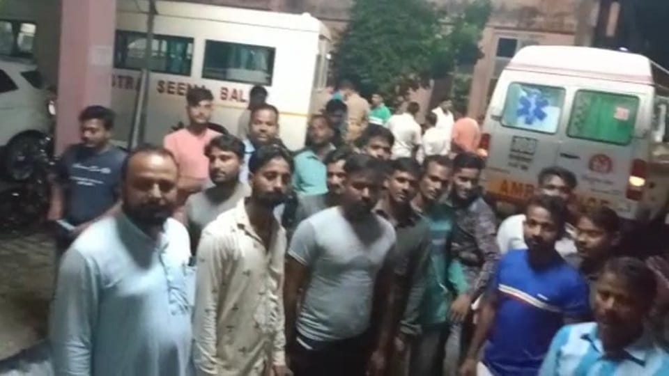 youth accused police of beating him in police station In Palia Kalan of Lakhimpur Kheri