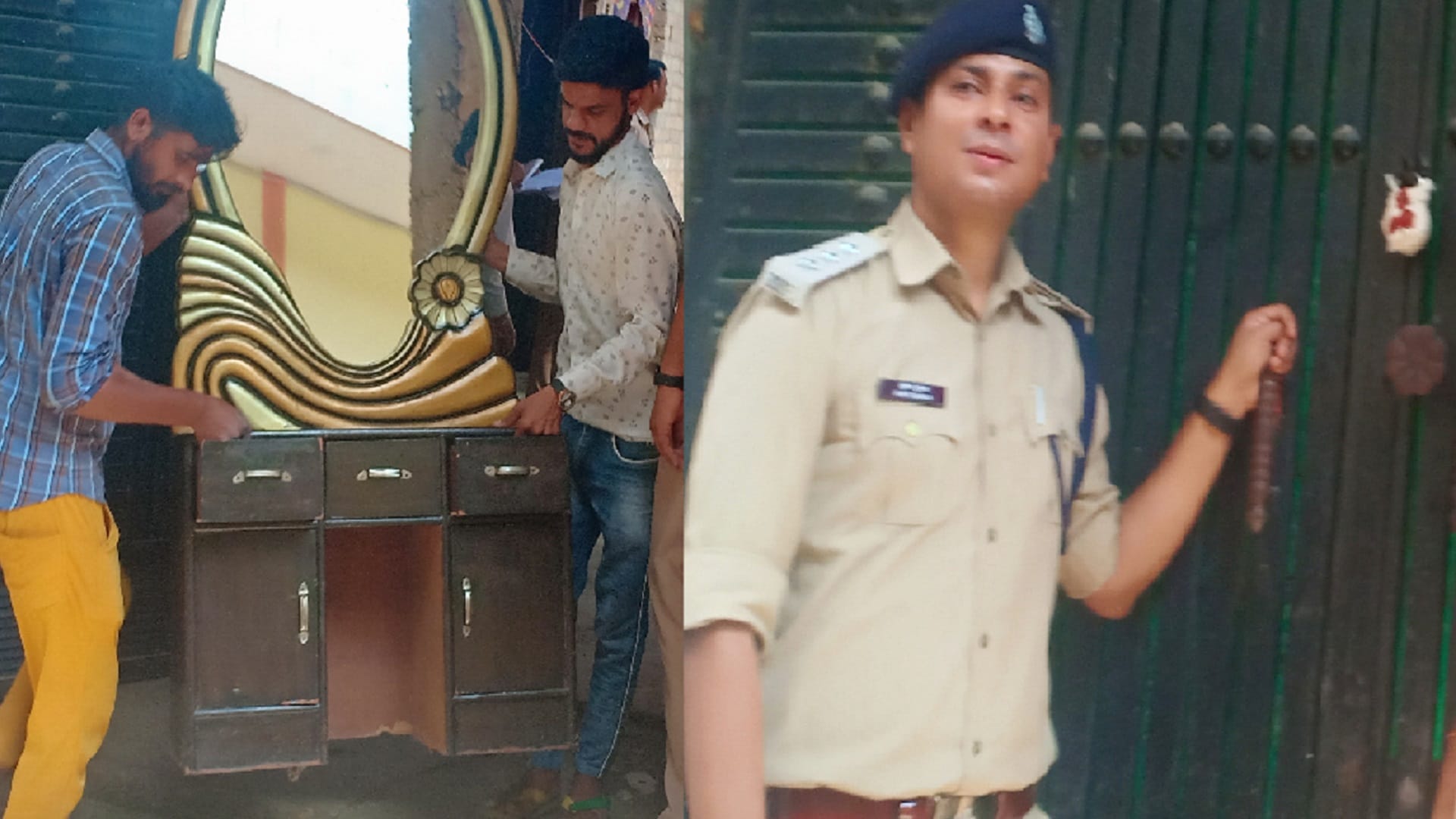 Bijnor police have attached of a house of ten lakh of gangster accused after DM order