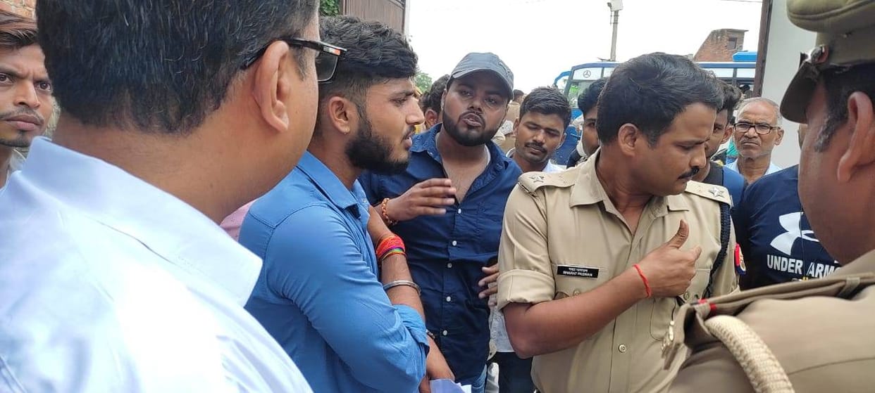 Students angry with the result created a ruckus