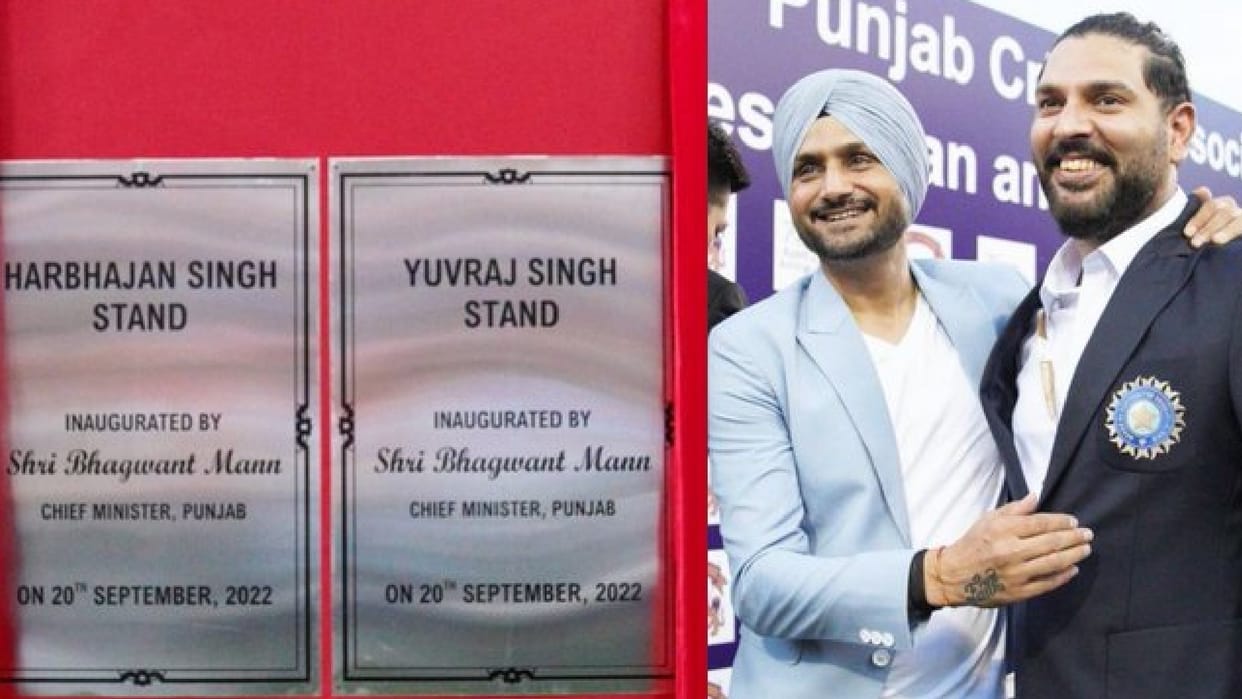 IND vs AUS PCA renames stands at Mohali stadium after Harbhajan Singh and Yuvraj Singh