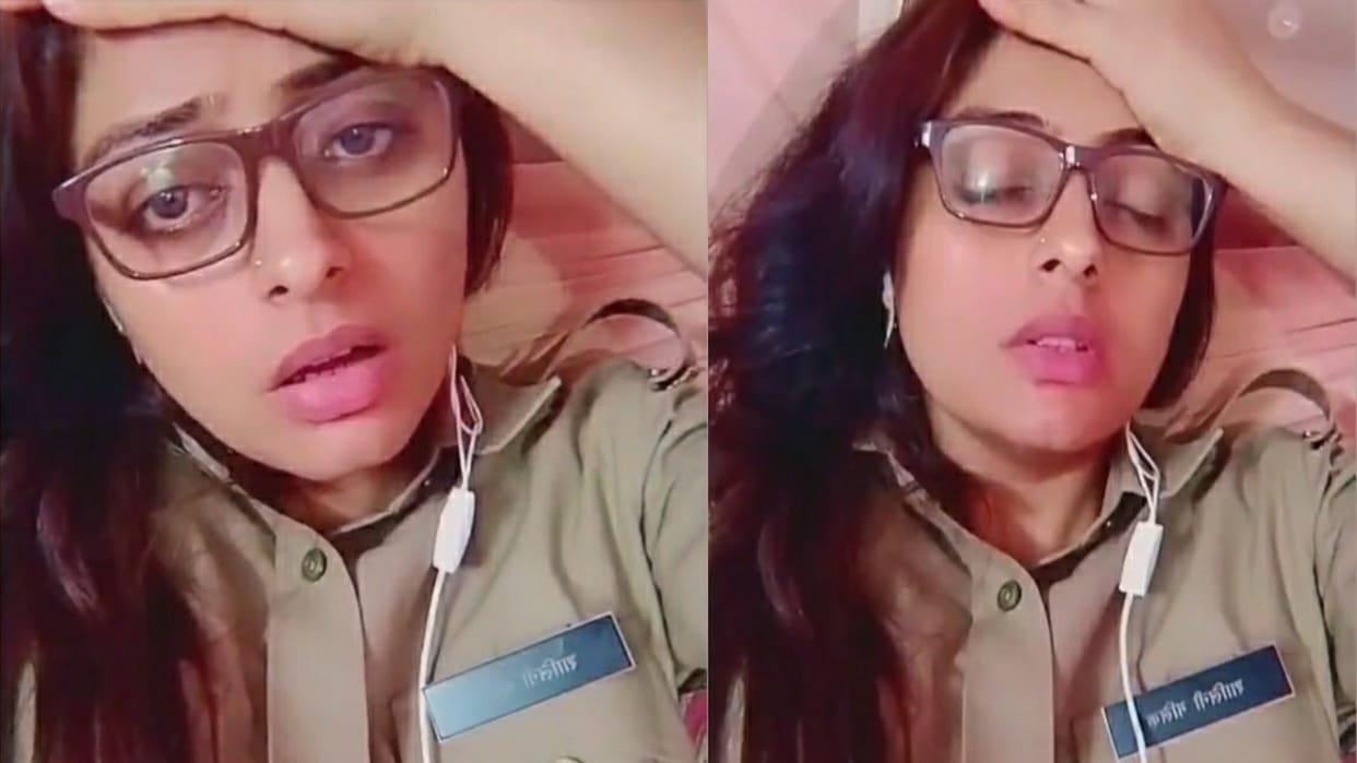 Making a reel in Moradabad, another lady constable suffered heavy, SSP suspended after investigation