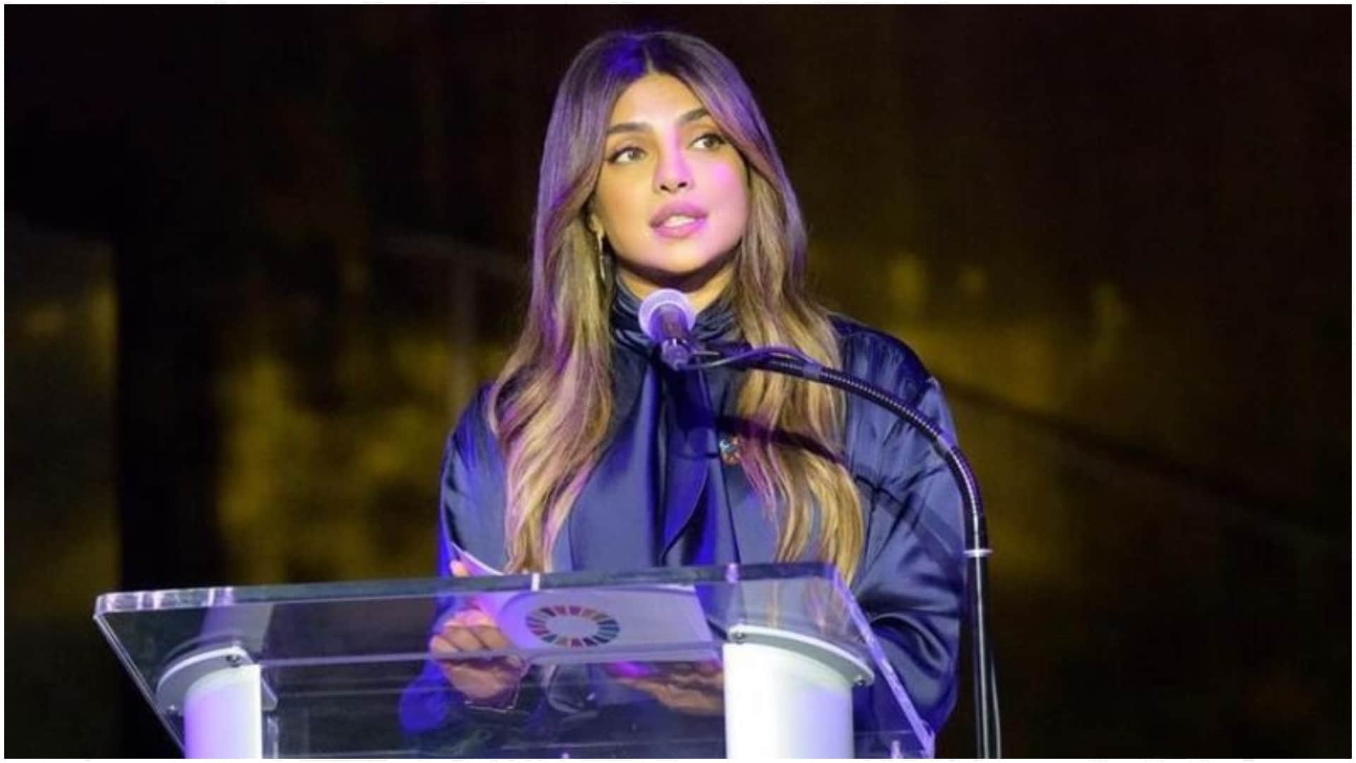 priyanka chopra host dinner for friends wearing backless dress worth 2 lakh