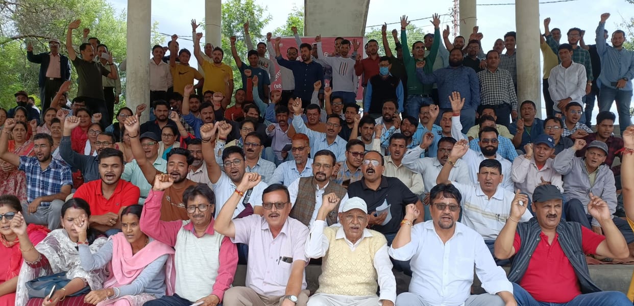 The workers protested against the government