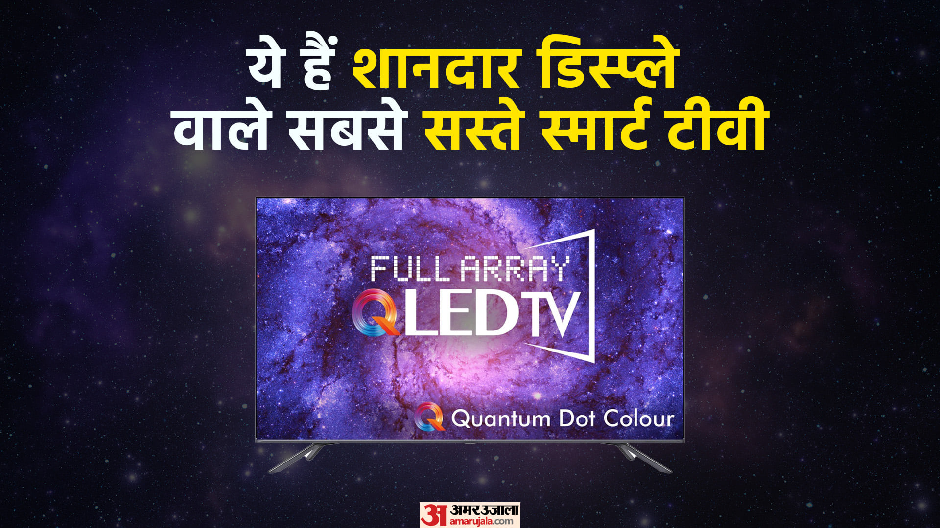 Top 5 Cheapest QLED Smart TV In India With Double Speakers Know Price Features In Hindi