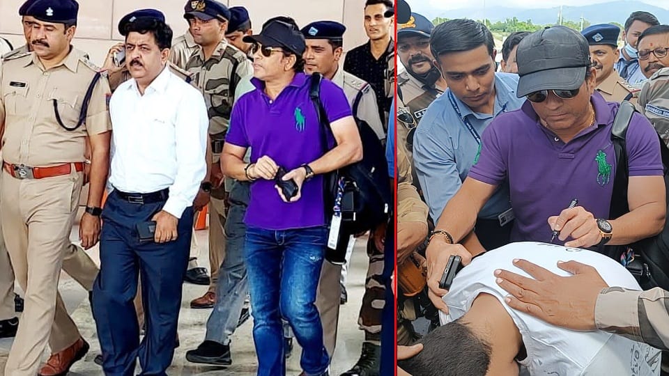 Road Safety World Series 2022: Master Blaster Sachin Tendulkar reached Dehradun and crowd of fans gathered to