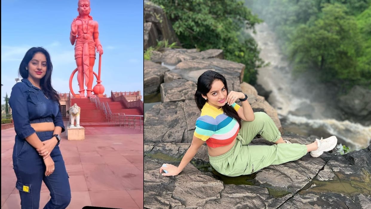 Diya Aur Baati Hum fame actress Deepika Singh reached Chhindwara, got a photoshoot done amidst nature