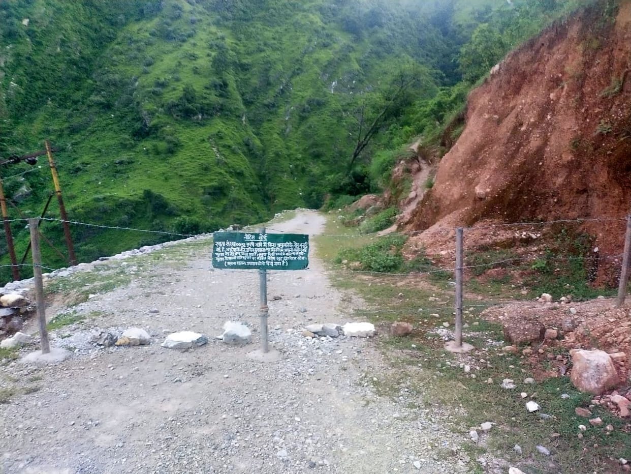 If compensation is not received, then wire fence was put on the road