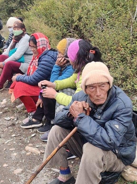 People trapped in Gunji will be brought by Chinook and LH helicopters