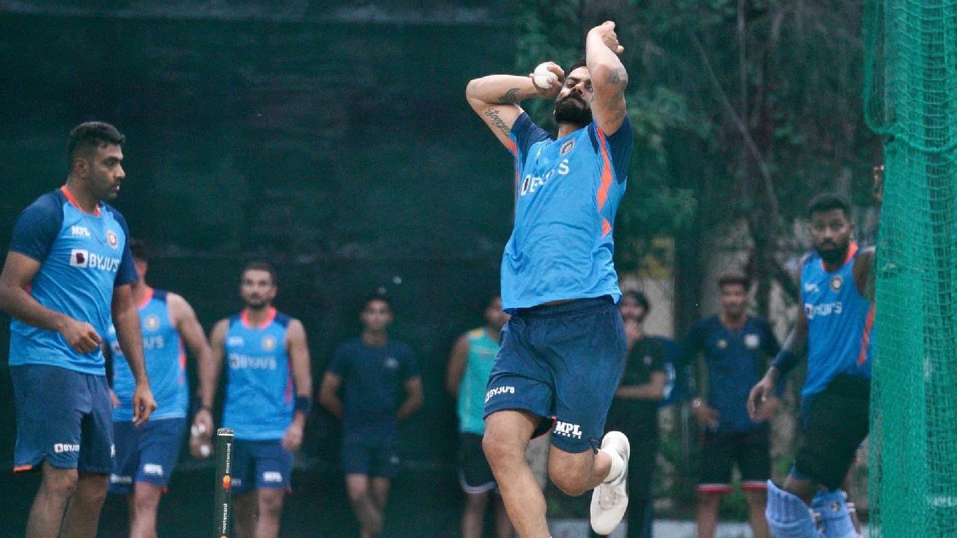 Virat Kohli bowled for 30 minutes in nets before T20 Match against Australia in Mohali