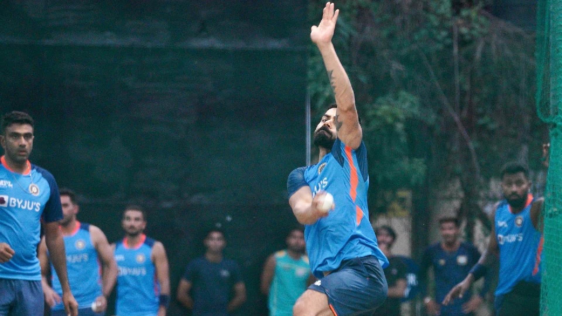 Virat Kohli bowled for 30 minutes in nets before T20 Match against Australia in Mohali