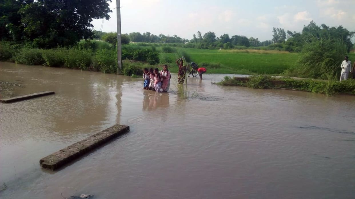 Suddenly a booming canal, a hundred bigha crops submerged